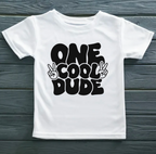 One Cool Dude HTV Decal | Retro Iron-On Vinyl Transfer – 3 Sizes