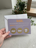 Rude Scratch and Reveal Card for Dad's Birthday/Fathers Day