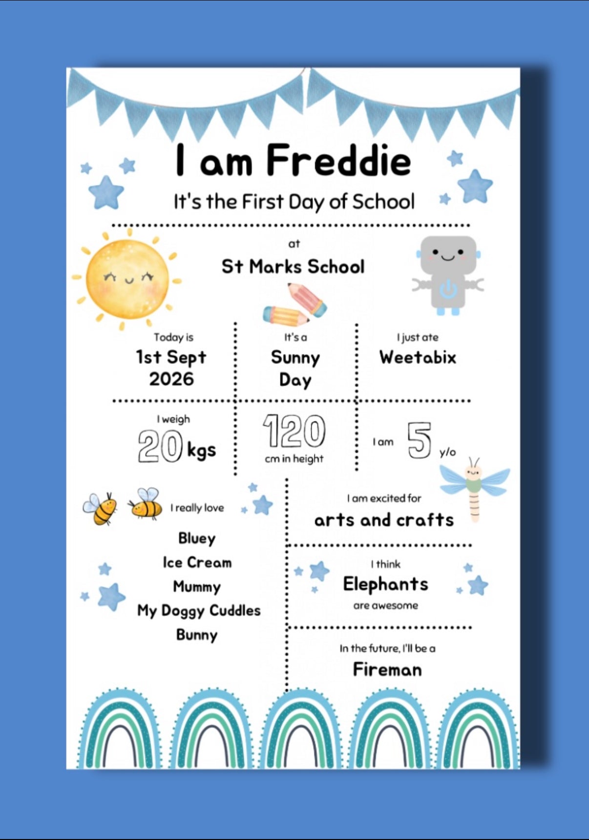 First Day Of School Print