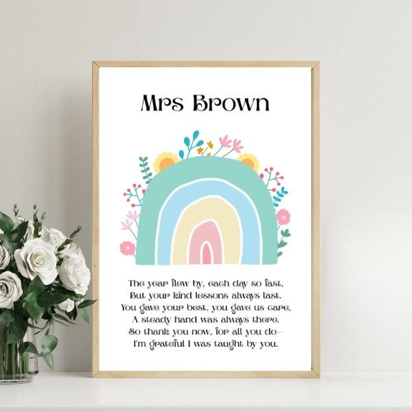 Teacher Poem Prints